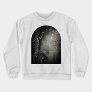 Gothic Dracula Quote on Black and White Romantic Photo Koi Fish Crewneck Sweatshirt